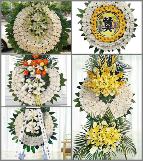 广东河源市连平县田源镇花圈速递